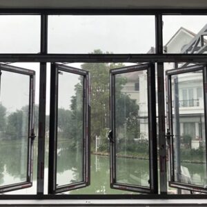Cửa sổ mở quay 4 cánh nhôm XingFa nhập khẩu